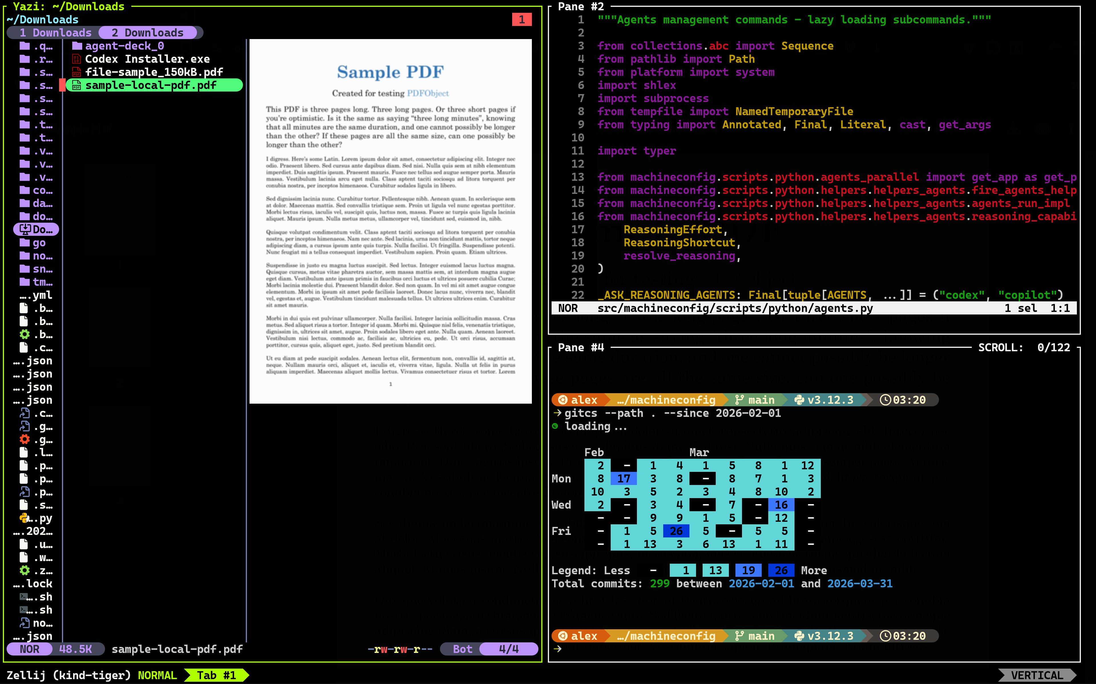 Developer-ready machine state